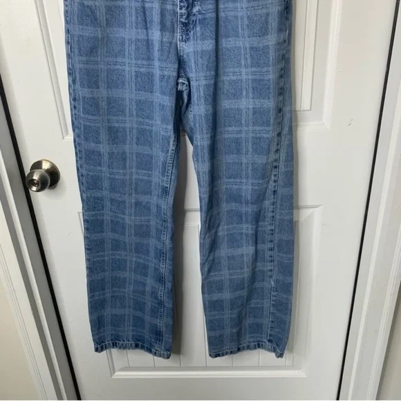 The Ragged Priest plaid straight leg Dad jeans size 28 - Picture 5 of 11